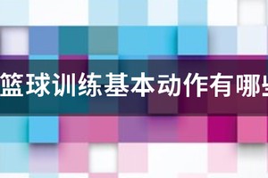 儿童篮球基本训练动作